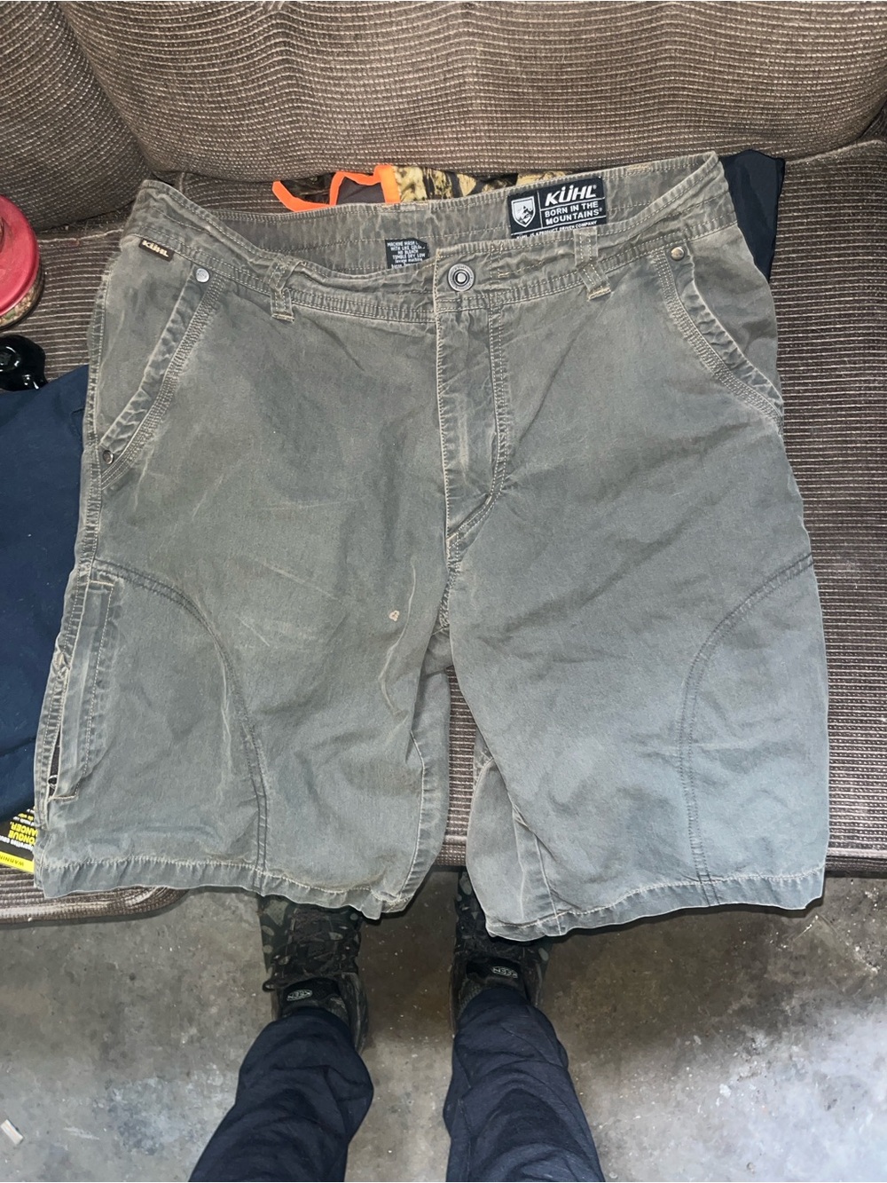 Kuhl dark green performance shorts